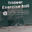 Trideer Exercise Ball for Yoga, Pilates & Fitness  Stability Ball Equipment for Home Gym & Office Chair, Core & Balance Training Accessories, Physical Therapy Equipment, Quick Pump Included, 5 Sizes (Black)