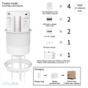 4 US Outlets,2 USB Charger, 1Wireless Charger Motorized Pop up Power Socket for Conference Table