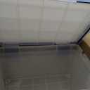 IRIS USA WeatherPro 60 Qt Storage Bins with Lids, 3 Pack, BPA-Free Plastic Gasket Box with Tight Latch and Seal, Stackable Nestable Tote Tub - Clear/Blue