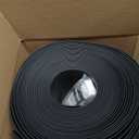 Duzzy Flexible Baseboard Molding Trim, 6 Inch(W) x 60 Feet(L) Peel and Stick Rubber Wall Trim Molding, Self-Adhesive Vinyl Wall Base Cove Base (Black)