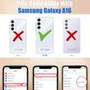 Cute Case for Samsung Galaxy A16 5G - for Women Girls Kawaii Funny Design Fun Aesthetic Blue Flower Fashion Girly for Teens Pattern TPU Bumper Phone Covers