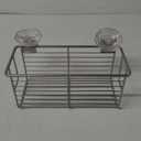 Strong Suction Cups Deep Shower Caddy Bath Shelf Rust-Free Stainless Steel Basket Shampoo Conditioner Holder for Bathroom Kitchen Tidy Organizer