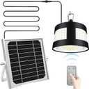 160Leds Solar Shed Light Outdoor Indoor with Remote Control Solar Lamp IP65 Waterproof Solar Pendant Light for Workshop Yard
