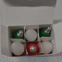 6 Pack LED Candle Red Green Light Bulb - 4W (40Watt Equivalent) - E12 Base Red Green LED Bulb, Party Decoration, Porch Holiday Lighting, Candelabra Bulbs Non-Dimmable (6 Pack, Red-green)