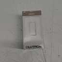 Lutron Claro 15 Amp Single-Pole Rocker Switch with Locator Light, CA-1PSNL-WH, White