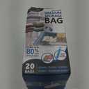 20 Pack Vacuum Storage Bags, Space Saver Bags (4 Jumbo/4 Large/4 Medium/4 Small/4 Roll) Compression for Comforters and Blankets, Sealer Clothes Storage, Hand Pump Included