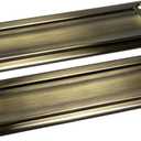 QCAA Solid Brass Mail Slot, with Solid Brass Interior Back Plate, 10" x 3", Antique Brass, 1 Pack, Made in Taiwan