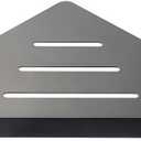 Lavatory Bathroom Corner 304 Stainless Steel Shelf Wall Mount Triangular, Soap Holder,Black