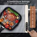 FYY Food Warming Mat - Electric Warming Tray with 6 Temperature Settings and 6 Hours Timer, Full Surface Graphene Heating Food Warmer, Premium Rollable Heating Tray for Gatherings, Parties, Grey (X Large Size: 24"x15", Gray)