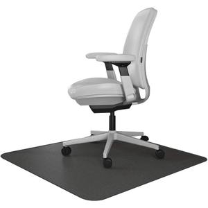 Resilia Office Desk Chair Mat - for Low Pile Carpet (with Grippers) Black, 30 Inches x 48 Inches, Made in The USA
