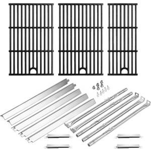 463448021 Performance 5 Burner Grill Replacement Parts for Charbroil 463449021 463458021 463451022 463450022 463455021 Char Broil G325-0002-W1 Heat Tent G327-2100-W1 Burner G426-0005-W1 Grates