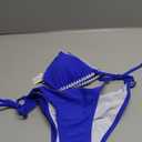 beautyin Women's Bikini Swimsuit Triangle String Halter Two Piece Bathing Suits (Large, Royal Blue)