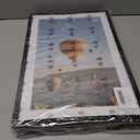 11x17 Picture Frames Set of 5, Black Photo Frames with 9x15 Mat for Photos, Posters, Prints, Wall Mounting Display, Shatter-Resistant Plexiglass Front