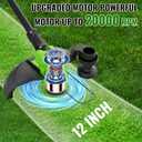 12" Cordless Weed Wacker String Trimmer