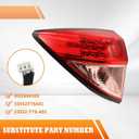 Driver Side Outer Tail Light Red Compatible with HRV HR-V 2016 2017 2018 Rear Tail Lamp Taillight HO2804109 33552T7SA01 (Left)
