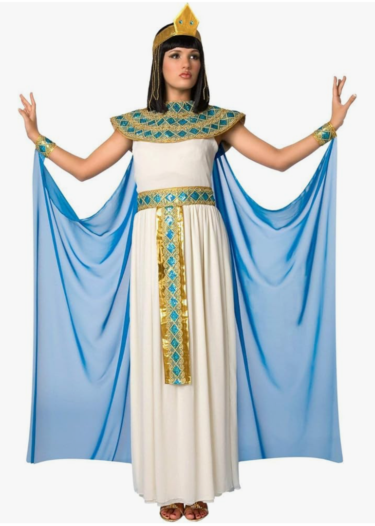 Morph Cleopatra Costume Women Egyptian Halloween Outfit Adult Egyptian Costume for Parties and Dress Up Events Size XL