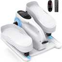 Under Desk Elliptical Machine for Senior Mini Elliptical Leg Exerciser with Remote Quiet Portable Electric Seated Foot Pedal Exerciser for Home Office