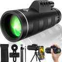 40x60 Monocular Telescope with Smartphone Adapter, Telescope for Adults High Powered, Monocular for Adults, Compact Low Light Vision for Wildlife, Hunting, Camping, Travel &Outdoor Adventures