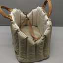 ClevaHome Small Dog Car Seat & Travel Carrier & Pet Bed, Soft Fleece Interior for Dogs up to 10lbs, Stylish Pet Travel Tote for Indoor and Outdoor Use