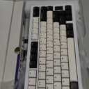 Mechanical Keyboard, Chilkey ND75 LP Wireless Gaming Keyboard with LCD Screen, Bluetooth 5.3/2.4G/USB-C, Hot Swappable Per-Key RGB Custom, Thin Front, Wrist Rest, Full-Aluminum, PC/Mac Support (White)