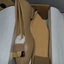 Women's Pointed Toe Metal Deco Flats Slip on Flat Comfortable Dress Shoes (8.5, Khaki)