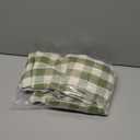 Spring Gingham Tablecloth Rectangle Table, Cotton Linen Fabric Picnic Checkered Table Cloth Farmhouse Washable Wrinkle Free Buffalo Plaid Table Cover for Outdoor Birthday Party, Green 60x120