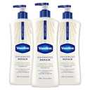 Vaseline Intensive Care Unscented Advanced Repair Body Lotion - Ultra-Hydrating with Lipids for Extremely Dry Skin, 20.3 oz, Pack of 3