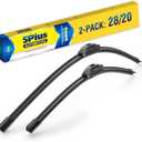 28"+20" Windshield Wiper Blades Replacement For Toyota Sienna 2020 2019 2018 2017 2016 2015 2014 2013 2012 2011,Premium AllSeason Automotive Replacement Windshield Wiper Blades For My Car