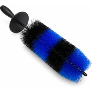 Wheel Rim & Tire Brush, 18 Soft Bristle Long Handle Wheel Cleaning Brush, Scratch-Free Car Detailing Brush for Rims, Wheels, Tires, Engine Bay, Exhaust Tips, Cars, Trucks, SUVs