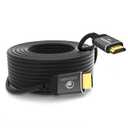 50ft HDMI Cable, Ultra High Speed Long HDMI Cables Support 4K 60Hz 2K 1080p 3D ARC, Gold Plated Connectors Soft HDMI Cord for UHD TV Monitor Projector Soundbar Laptop PS3/4 Xbox (15m) (Silver)