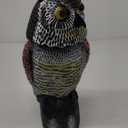 Hedoc Fake Owl Decoys to Scare Birds Away, Rotating Head Sculptures, Nature Enemy Scarecrow Plastic Statues, Pest Repellent, Bird Control and Pigeon Deterrent Outdoor Yard, Garden Protectors
