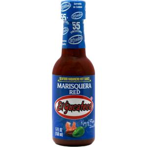 El Yucateco Red Marisquera Hot Sauce, 5 oz, Gluten Free, Sugar Free, 6 Pack