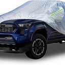 SNKOL 5 Layers Waterproof Car Covers for Trucks All Weather Season UV Protection Rainproof Outdoor Full Cover Universal Fit Truck Length Up to 242", Max Cab Length 146"