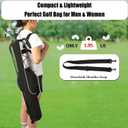 Golf Stand Bag, Small Lightweight Golf Bag for Men/Women, Easy to Carry and Durable Pitch n Putt Golf Bag for Driving Range, Par 3 and Executive Courses