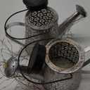 Merear Solar Watering Can Lights Outdoor with 8 Multi-Color Changing Modes, IP65 Waterproof Landscape Light Garden Decor, One Pole Two Lights Outside Decorations for Lawn, Backyard, Patio, Chrismas