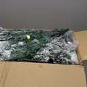 YITAHOME 9ft Prelit Snow Flocked Christmas Tree with Remote, Hinged Pine Christmas Tree with 900 Warm White/Multicolor Changing Lights, 2150 Branch Tips, and Foldable Base for Home, Party Decoration