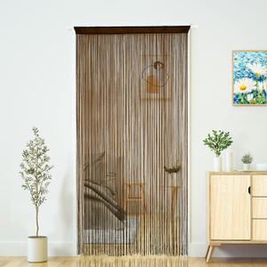 Doorway String Curtain Door Curtains,Boho Hippie Hanging Patio Tassels Screen Room Decor Bedroom Wall Window Closet Kitchen Living Room Fringe Divider Panel Laundry Room (3979in/100200cm, Coffee)