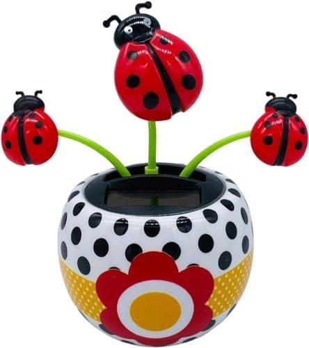 Solar Powered Dancing Flower Toy, Solar Swinging Flip Flap Flower Animated Bobblehead Dancer Toy, Car Windowsill Decoration Desktop Solar Dancing Ornament Sun Catcher, Solar Dancer Figure