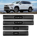 BIBLOZ ABS Material Door Sill Protector Compatible with Toyota Grand Highlander (Include Hybrid) LE/XLE/Limited/Platinum Accessories 2024-2025 Door Sill Guards Trim(Not for Highlander)