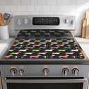 Decorative Electric Stove Cover - Dachshund Design, Non-Slip Heat Resistant Protector for Smooth/Glass Top Stoves, Fits 28.5'' x 20.5''