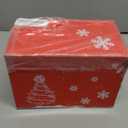 CT CRAFT LLC Blue Snowflake Christmas Tree Topper Bow 11" with 4 Ribbon Streamers x 3 Yards Long Each for Holidy Elegant Fancy Home Dcor Indoor