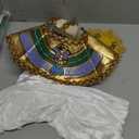 fun shack Egyptian Costume For Boys, Kids Pharaoh Outfit, Egyptian King Attire, Pharaoh Dress Up For Children (Medium)