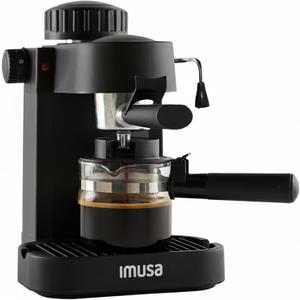 IMUSA USA GAU-18202 4 Cup Espresso/Cappuccino Maker, 120 volts, Black