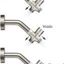 Sneatup Solid Brass 3-way G1/2 Shower Diverter (Brushed Nickel)