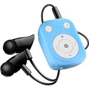 Mini MP3 Player with Bluetooth - 64GB MP3 with OTG Function Clip-Portable Lightweight Music Player for Sports/Running/Cycling/Exercise-Sporter,Student,Kid