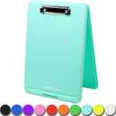 Think2Master Teal Plastic Storage Clipboard. | 25% Heavier & 25% Sturdier| Heavy Duty and Wont Flex or Bend Like Other Brands (Compare The Weight). Storage Compartment Holds 150 Letter Sized Paper.
