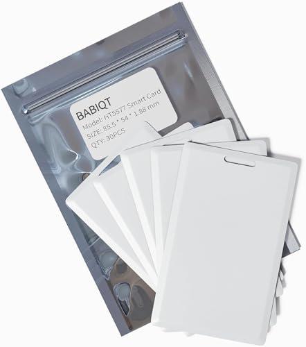 30 PCS T5577 Thick Smart Cards, Contactless 125khz RFID Rewritable Proximity Clamshell Weigand Prox Card, Compatible with 1386 1326 H10301 Format Readers and Keyless Entry Access Control Systems