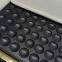 Mini Pancake Maker Machine, 50PCS Electric Nonstick Dutch Pancake Maker 110V 1600W, Commercial Muffin Maker with 2 Thermostats & 2 Timers Separate Control for Home Restaurant (12"D21"W7"H)