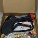 TOOLCY Pressure Washer Short Gun, Commercial 5000 PSI / 10.5 GPM with Nozzle Tips, 3/8" Swivel USA-NPT Thread x Quick Socket, Sturdy Design for Gas Power Washer (Short Gun)