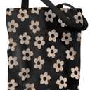 Aesthetic Canvas Tote Bag - Reusable Shoulder Tote Bag for Women Lady Casual Vacation, Shopping, Work, Gym